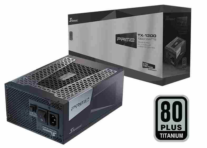 海韵 PRIME TX-1300 钛金全模组 ATX3.0 黑色 十二年质保