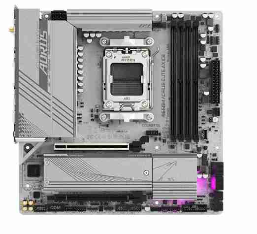 技嘉 B650M AORUS ELITE AX ICE 冰雕 纯白色 D5 WFII6