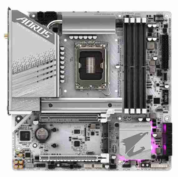 技嘉 Z790M A ELITE AX ICE 白色 冰雕