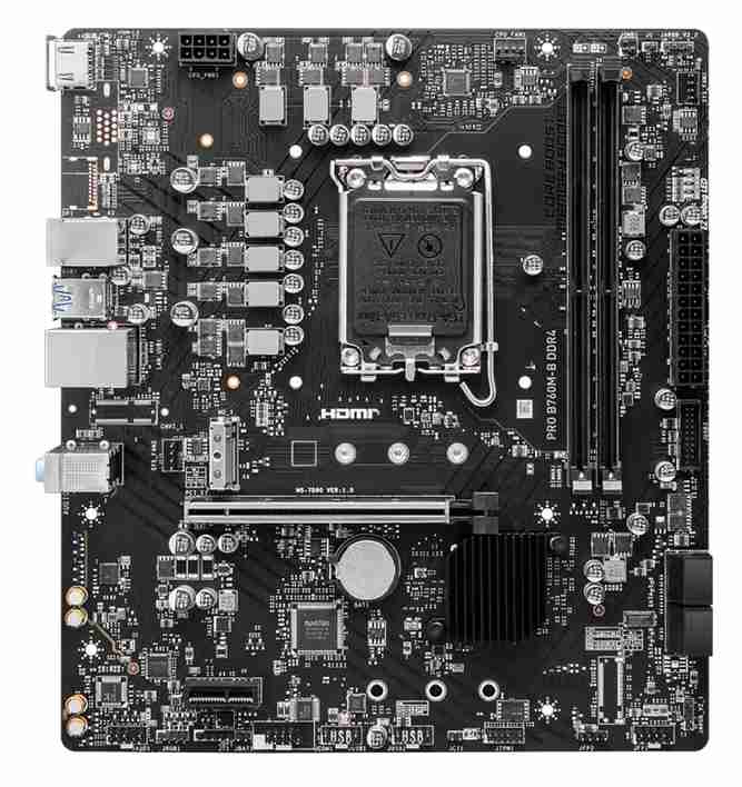 微星 PRO B760M-B D4 2.5G