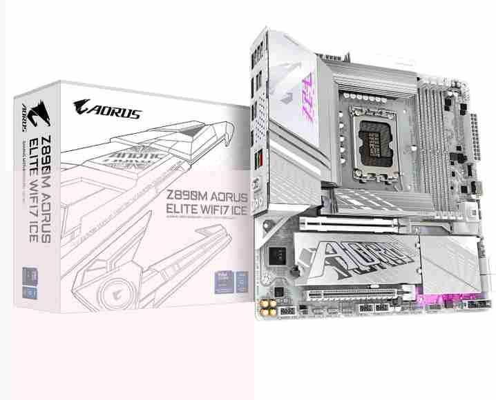 技嘉 Z890M A ELITE WIFI7 ICE 冰雕