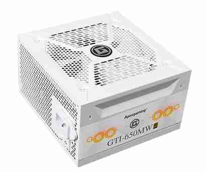 艾湃电竞 GTI650白色 650W金牌全模组 ATX3.1 十年质保 压纹线