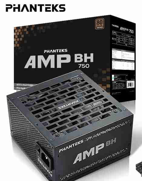 追风者 AMP BH750 750W 铜牌 ATX3.1 蟒纹线 黑色
