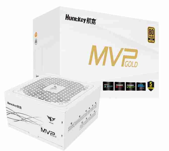 航嘉 MVP K850 850W 金牌全模组 白色 ATX3.1