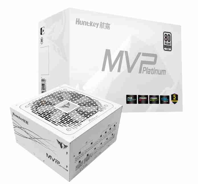 航嘉 MVP P850 850W 白金牌全模组 白色 ATX3.1