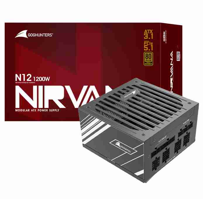 长城 N12 1200W 金牌全模组 黑色 ATX3.1 十年质保 尼龙线