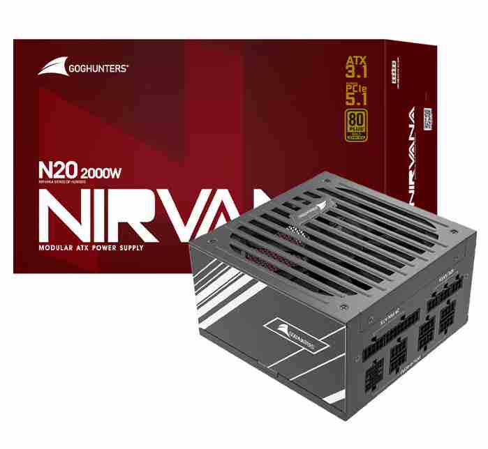 长城 N20 2000W 金牌全模组 黑色 ATX3.1 十年质保 尼龙线