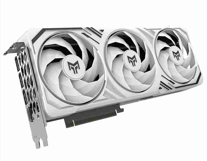影驰 RTX5060 金属大师 OC 8G 白金版 白色三扇