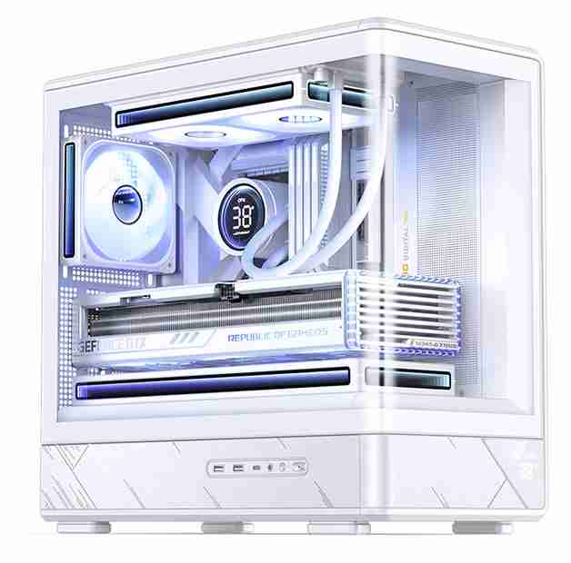 乔思伯 D200 MATX 曲玻 白色