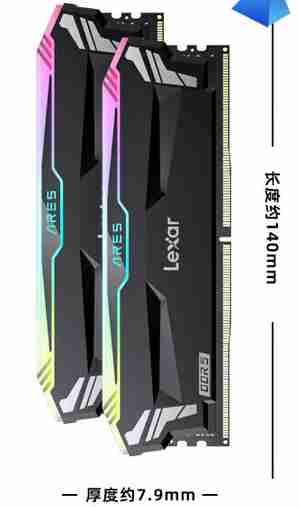 雷克沙 战神之刃 6400 D5 32G 16*2 RGB 海力士A C32 黑
