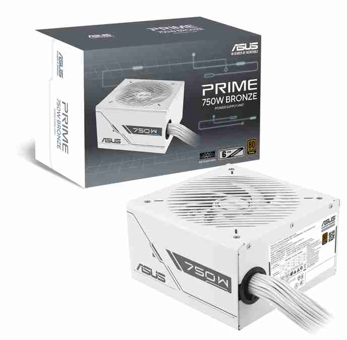 华硕 PRIME 750B 750W 铜牌直出 白色