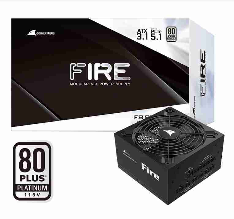 长城 F8 850W 白金全模组 黑色 ATX3.1