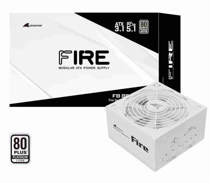 长城 F8 850W 白金全模组 白色 ATX3.1