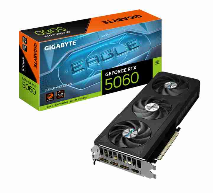 技嘉 RTX5060 EAGLE MAX OC 8G 猎鹰 黑色三扇