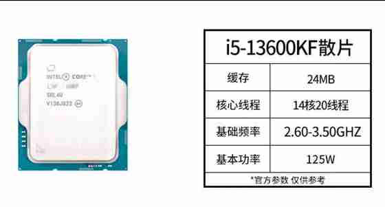 i5-13600KF 散 14核20线程