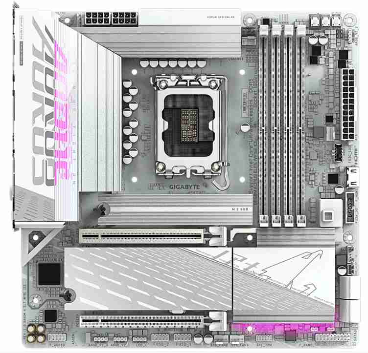 技嘉 B860M AORUS ELITE ICE 冰雕 D5 WIFI6E