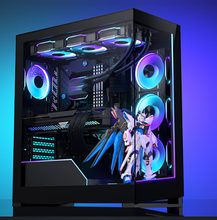 追风者 NV5S 黑色无立柱海景房 ATX 带灯条