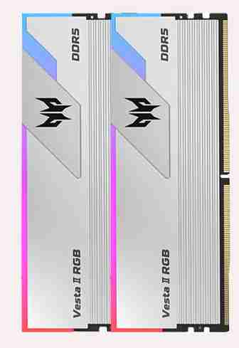 宏碁掠夺者 炫光星舰 32G 6000D5 16*2 C30 RGB 银/黑